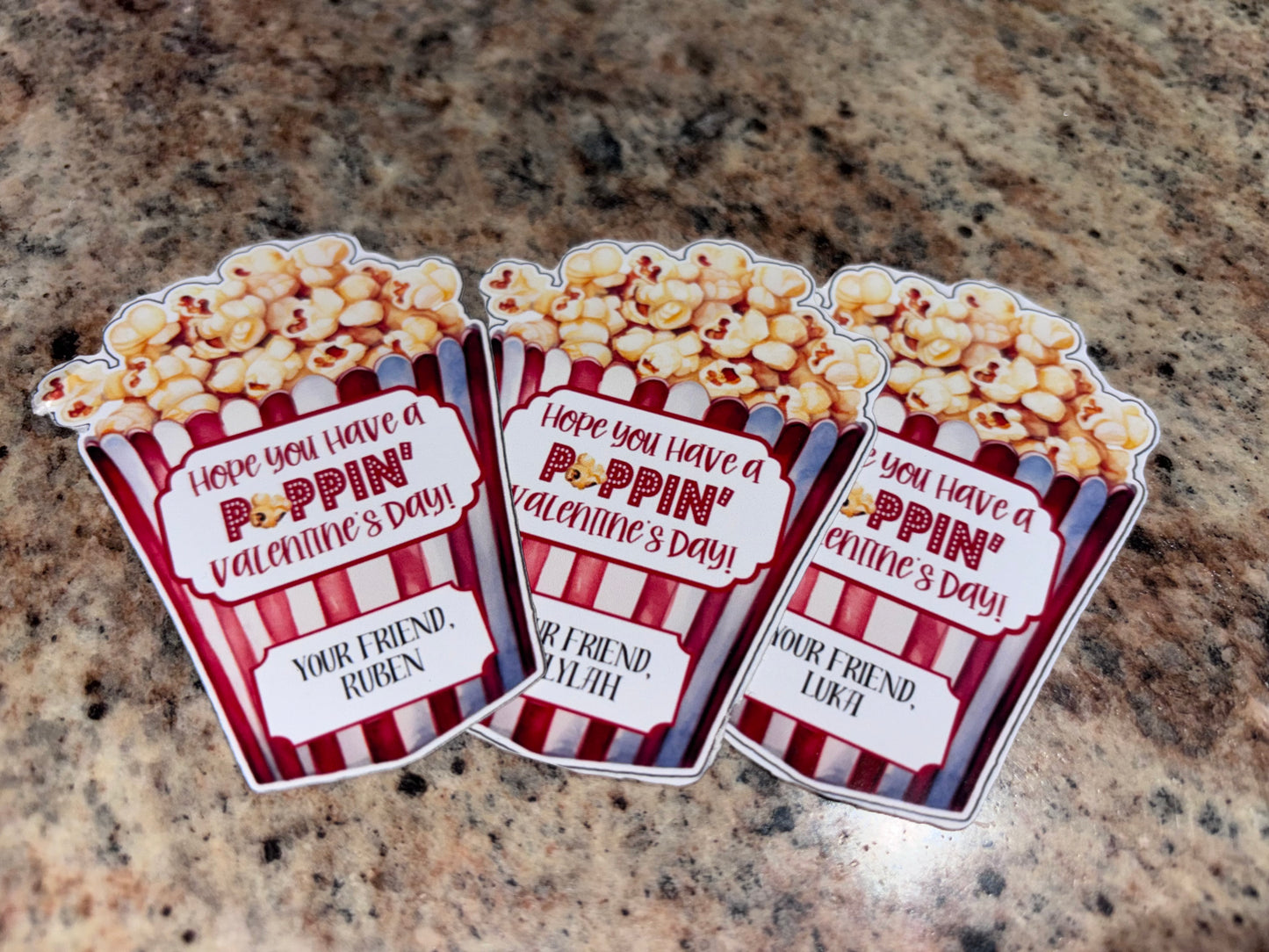 Valentine Popcorn Bags