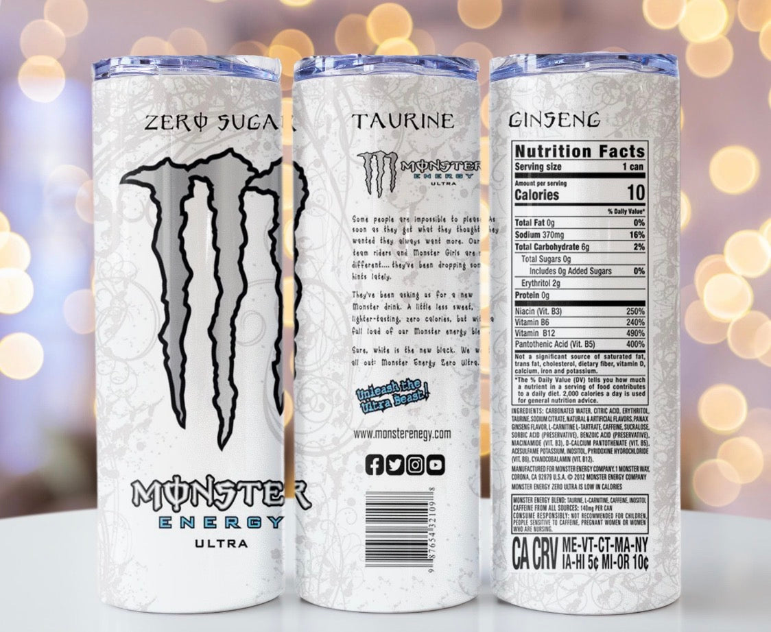 White Energy Tumbler