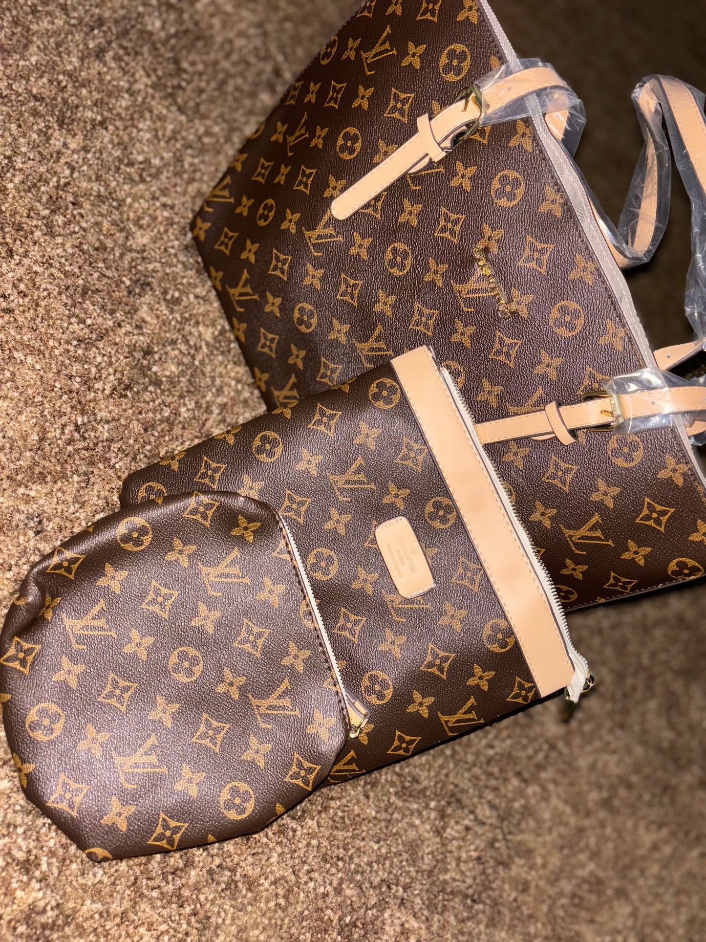 Brown 3 Set Purse