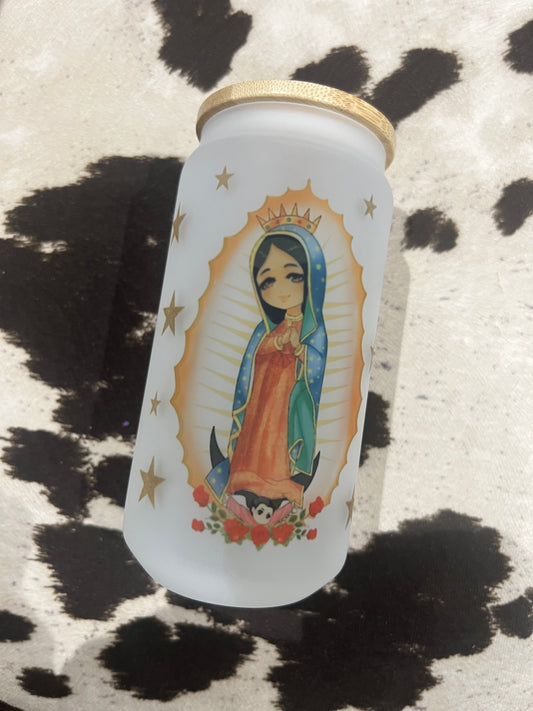 Virgencita Glass Cup