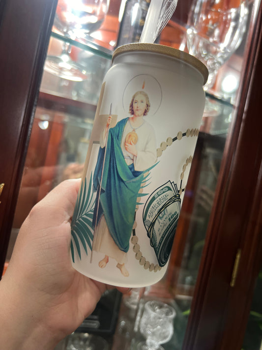 San Judas Glass Cup