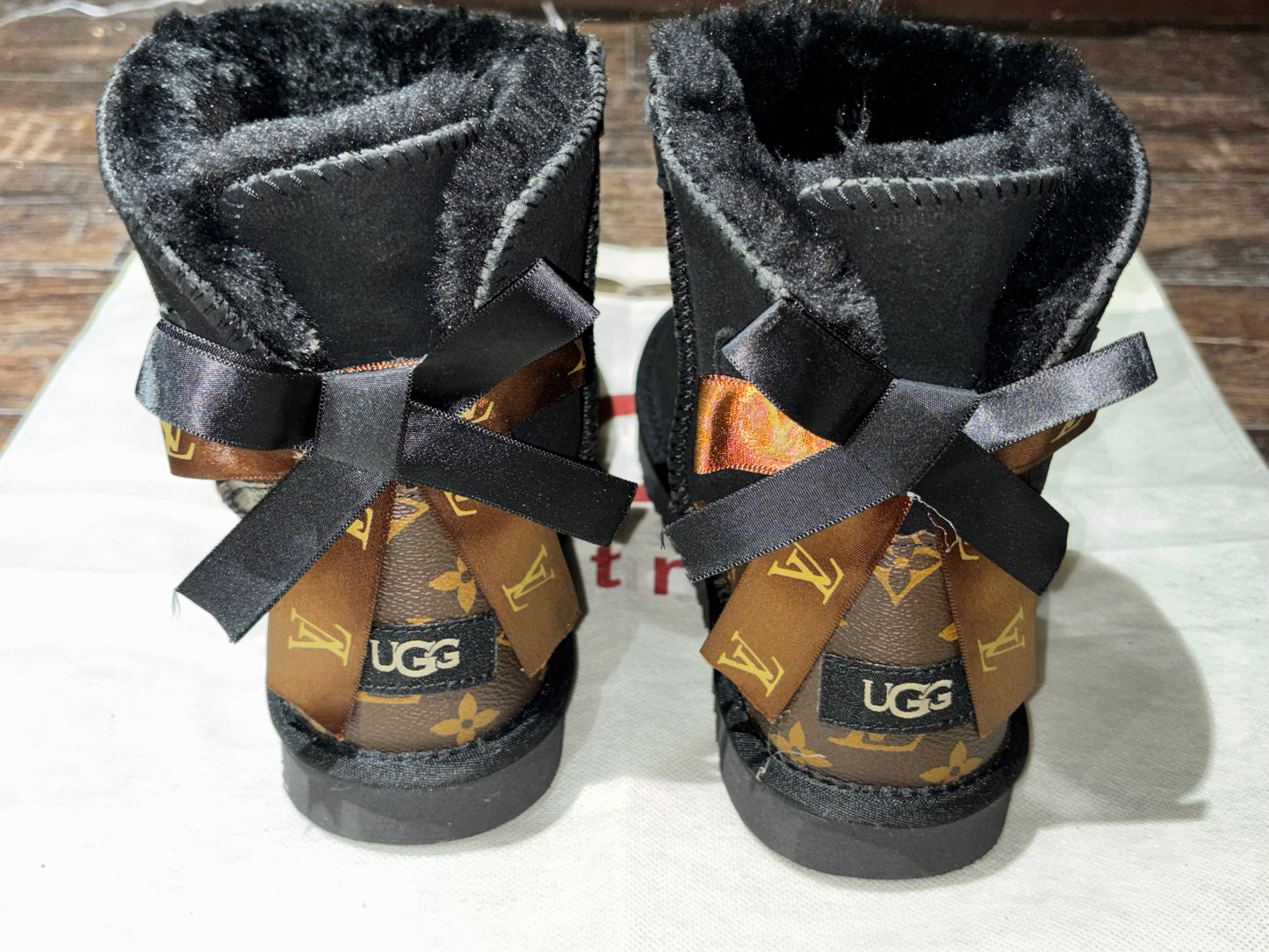 Black LV Boots