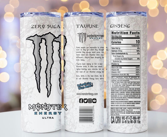 White Energy Tumbler
