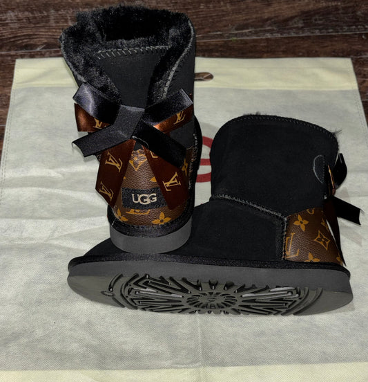 Black LV Boots