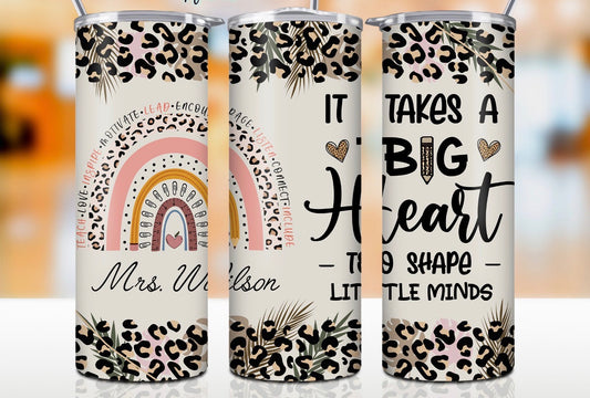 Leopard Teacher Tumbler