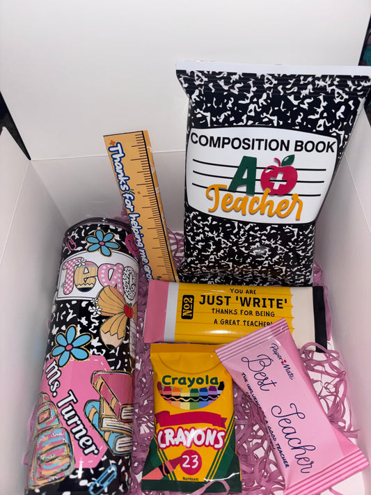 Tumbler Teacher Gift Box