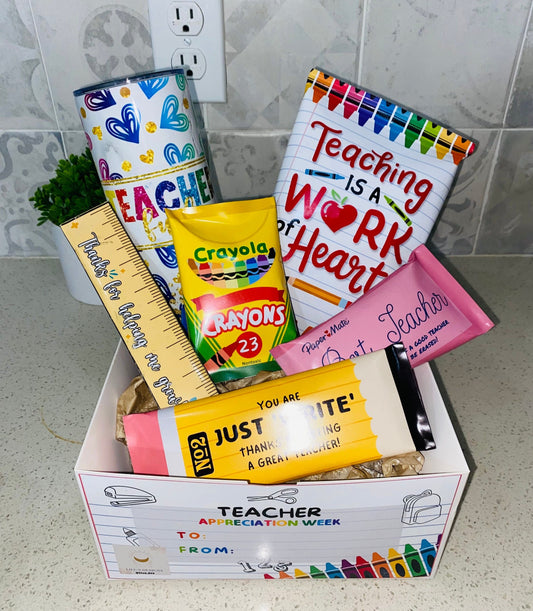 Teacher Gift Box with Tumbler
